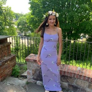 Superdown Johanna Maxi Dress in Lavender Floral